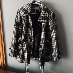 CATO houndstooth wool jacket